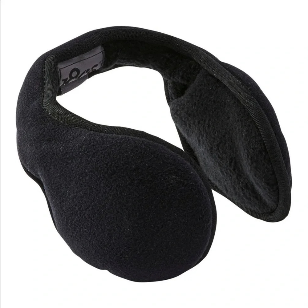 Men's 180S Tec Fleece Ear Warmers Black